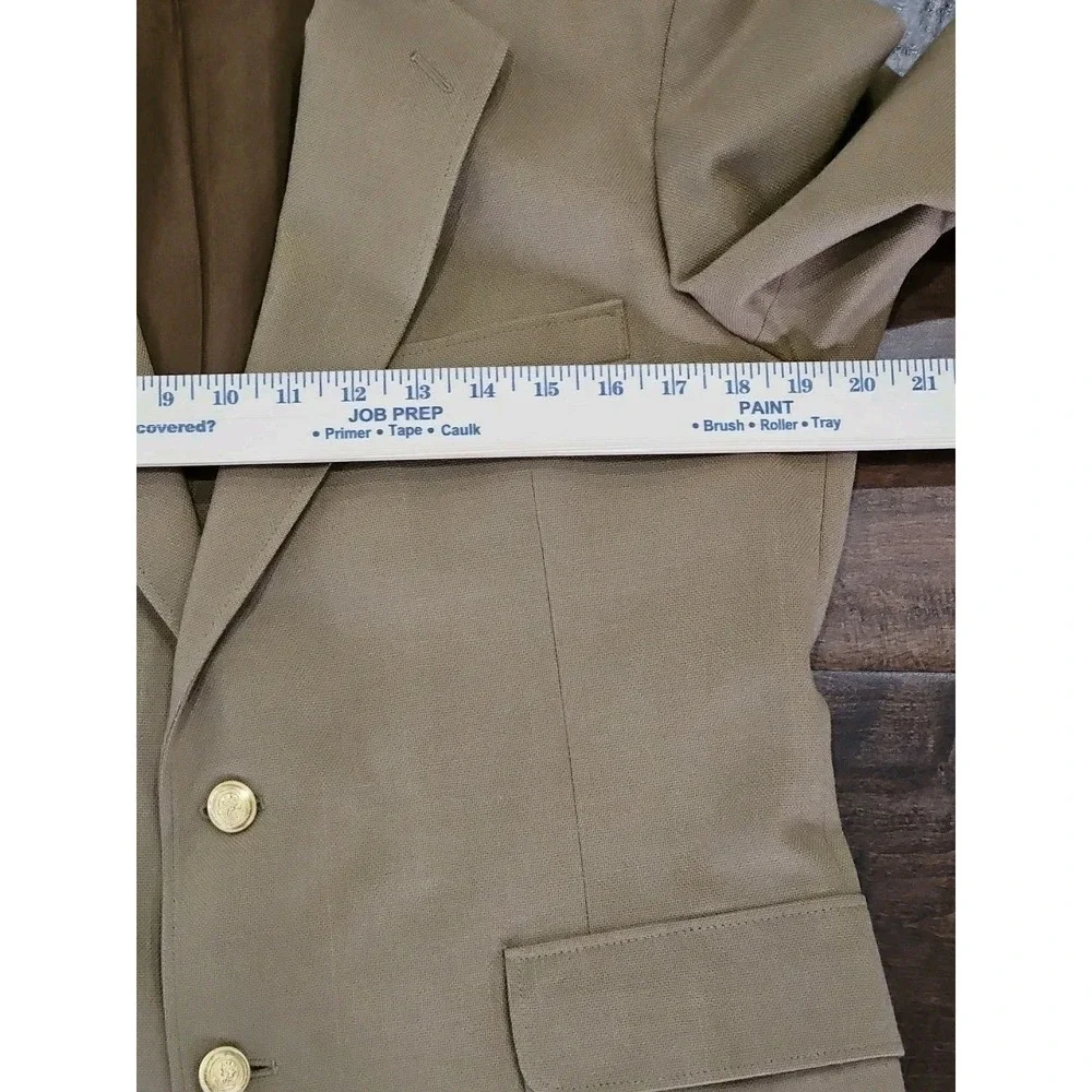 Vintage Lacrosse Wool Blend Sports Jacket Blazer Military-inspired Buttons 38R